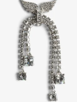 New Zadig & Voltaire Rock Node Earrings Shinysilver